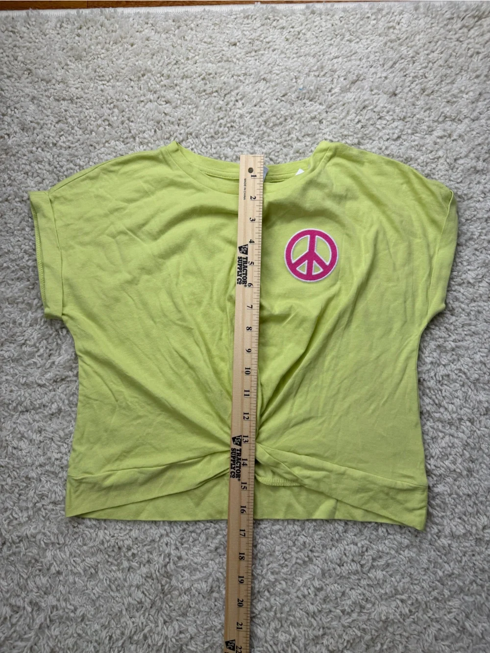 Girls Large Old Navy Peace Sign Shirt NWT